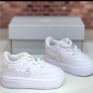 Baby custom white Nike Air Force 1